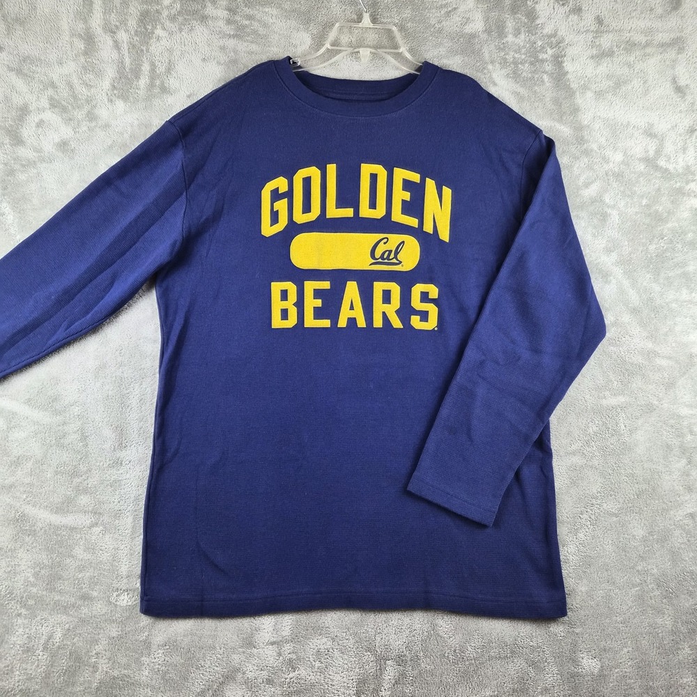 Cal Golden Bears Shirt Mens 2XL Blue UC Berkeley Long Sleeve College NCAA